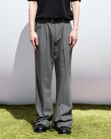 24SS★SAINT TWO TUCK WIDE PANTS